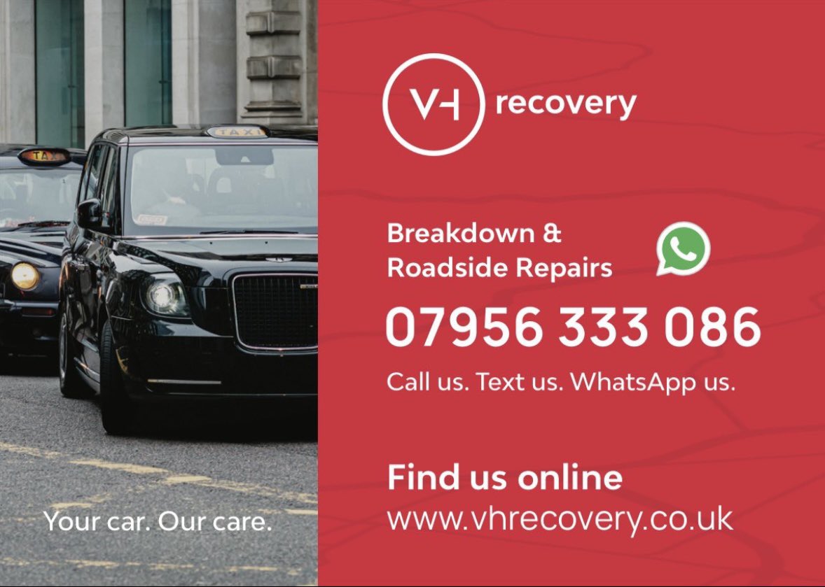 vhrecoveryltd's tweet photo. Broken down need assistance we got you covered spare cabs available 24/7 for all your taxi needs from tyres,accidents,repair’s etc call VELi 07956333086 #taxibreakdowncover #ownerdriver #yearlymembership #fleetmaintaince #fleetsupport #vhrecovery https://t.co/BsoOE7XBSR