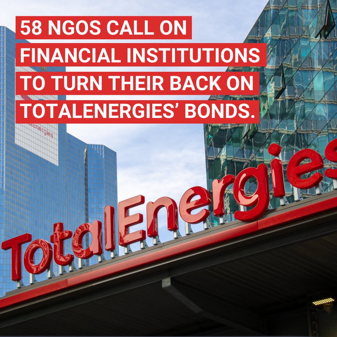 🔴 The bond market is a cash cow for @TotalEnergies’ climate-wrecking projects: - it currently has 45 active bonds, totalling US$48.9 billion - bonds are still issued: a few days ago, the company issued a new bond worth US$4.25 bn thanks to banks such as @DeutscheBank @StanChart.