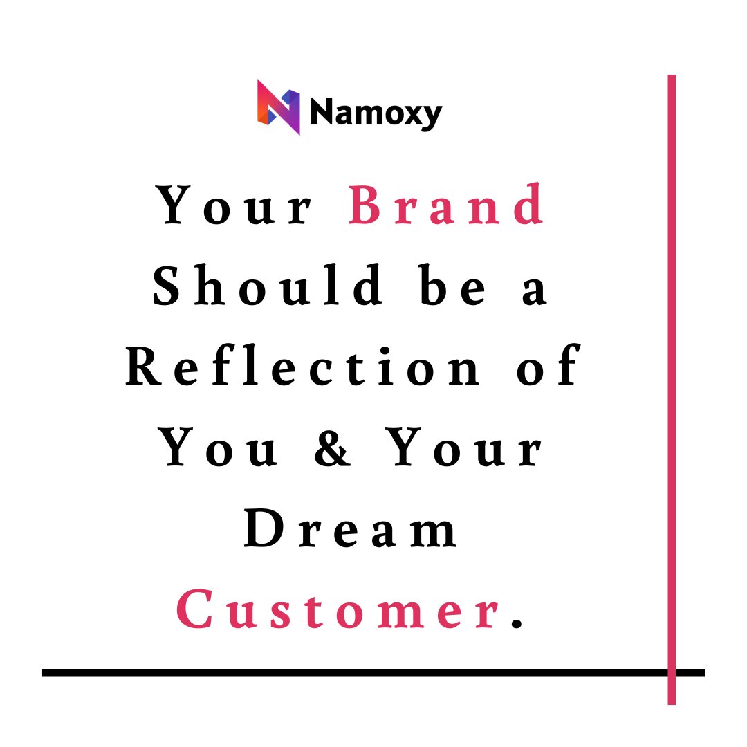 Your Brand Should be a Reflection of You & Your Dream Customer.
#namoxy #domainforsale #DomainMarketplace