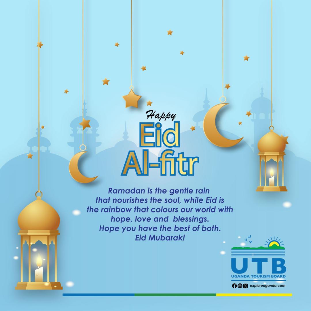 Eid Mubarak to all our Muslim brothers and sisters.May this special day bring you joy, peace, and prosperity. As you celebrate with your family and friends, may the laughter and love you share be as abundant as Uganda’s natural beauty. From all of us @TourismBoardUg, we wish