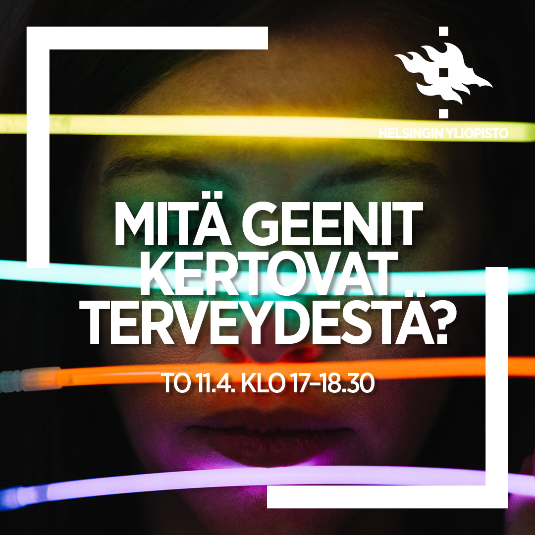 Miten geenitietoa voidaan hyödyntää terveydenhoidossa? bit.ly/4agnvMO 📆 Tule Tiedekulmaan to 11.4. klo 17-18.30 kuulemaan, mitä geenit kertovat terveydestä! Mukana @ninajmars @flowtiina @ProfNiemi @helsinkiuni @HUS_fi @FIMM_UH #terveys #tiede #tutkimus