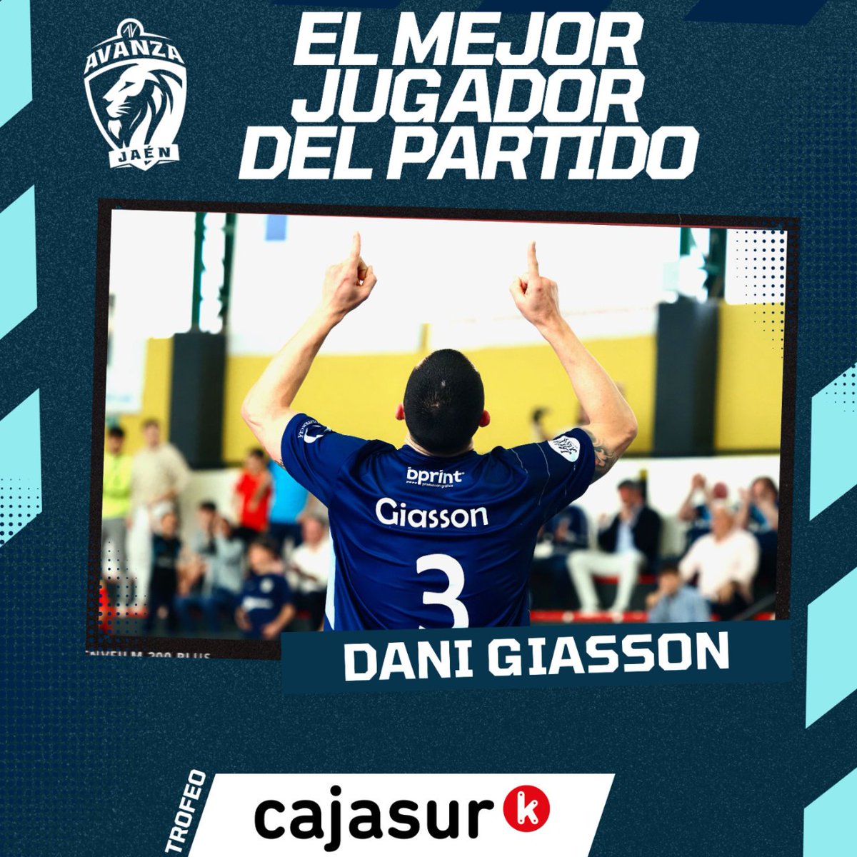 AvanzaJaen's tweet photo. 🦁🏆¡@d_giasson13 es el #MVPCajasur ante ElPozo Murcia B!

❶ Dani Giasson (51%)
❷ Aitor (17%)
❸ @josemlopez22 (16%)
❹ @Marco27int (11%)
❺ Vitinho (5%)

𝙏𝙍𝙊𝙁𝙀𝙊 @cajasur

#CorazóndeLeón 💙 https://t.co/CJ7S6OuGw9