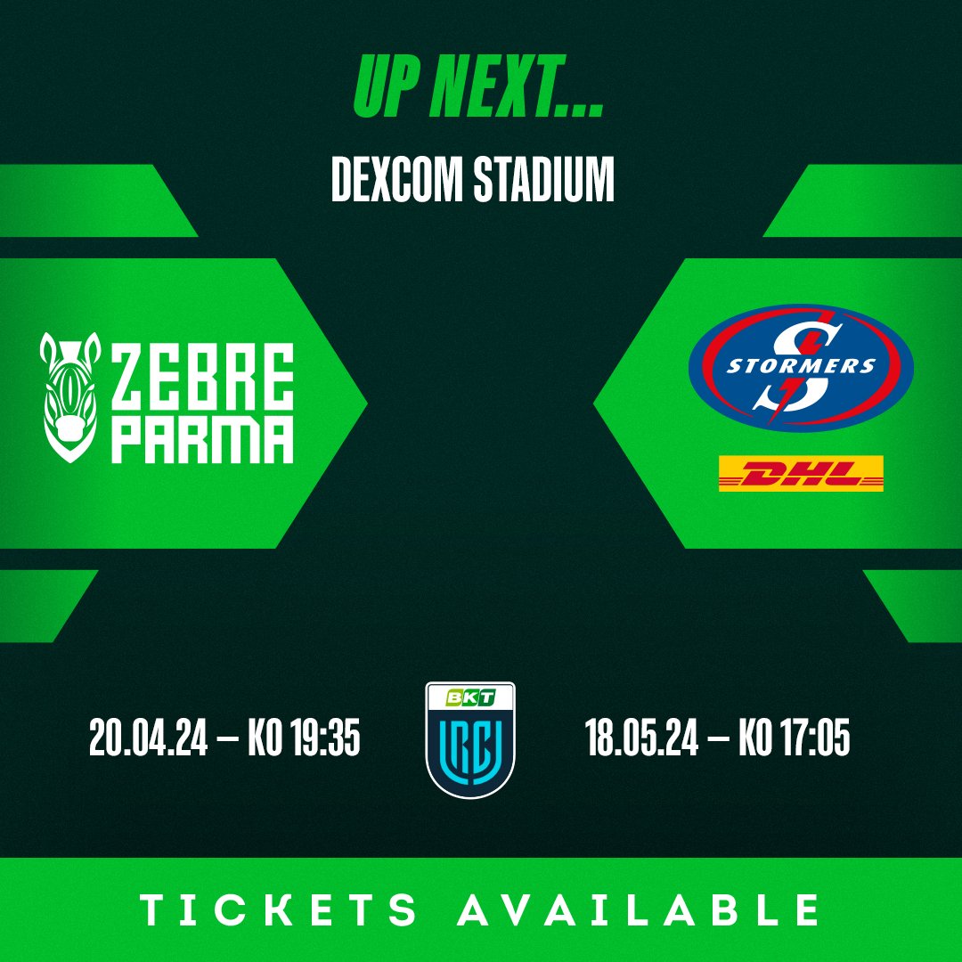 Our remaining 2️⃣ home fixtures of the @URCOfficial regular season 🏉 Experience Dexcom Stadium as it is before we bring an exciting new chapter to the ground and Galway City 🏟️ 🎟️ connachtrugby.ie/tickets/ #ConnachtRugby