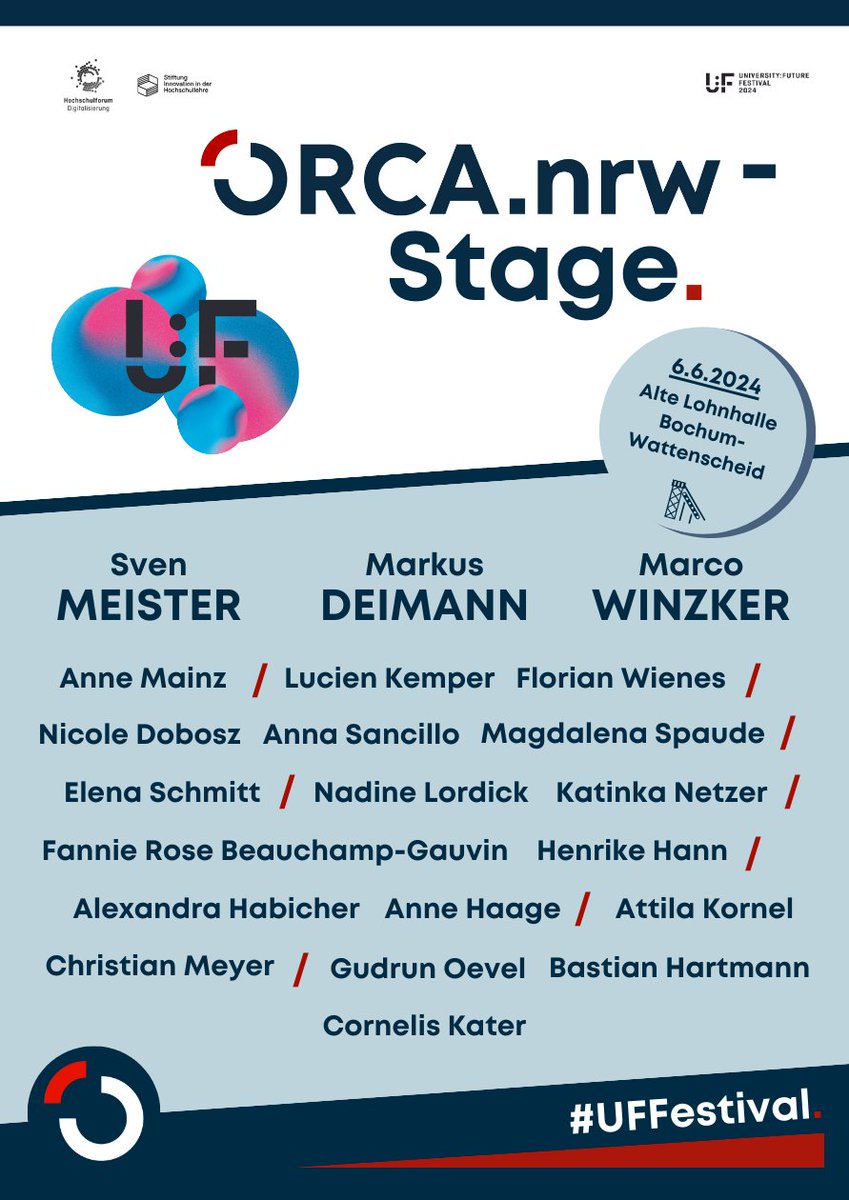 🎉 #UFFestival-Time 🎉

Zum offiziellen Programm der ORCA.nrw-Bühne am 6. Juni 2024 👉 festival.hfd.digital/de/programm-20…
