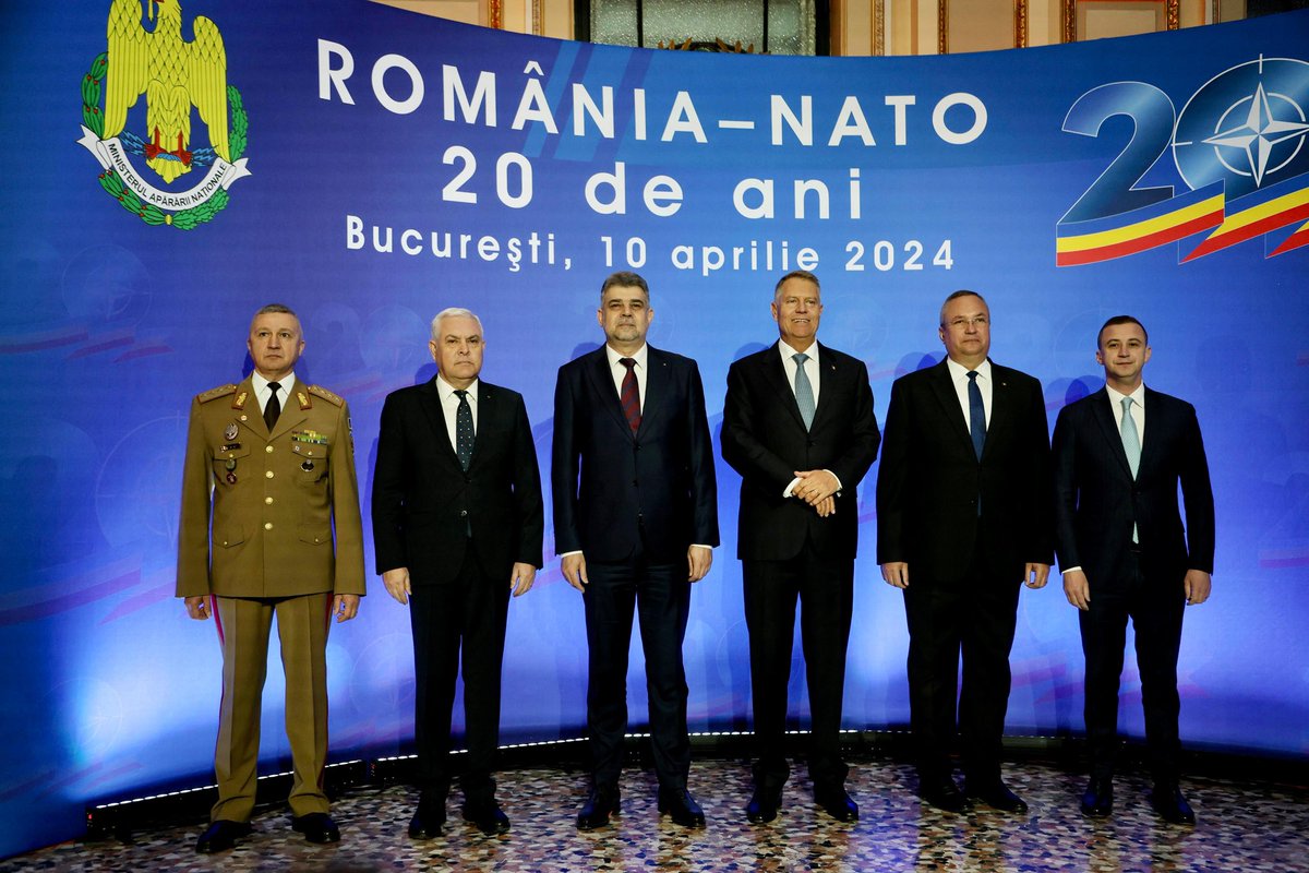 Celebrating 20 years of 🇷🇴 in NATO!A historic celebration to reaffirms our commitment to security and prosperity. Honored to have with us President Iohannis, PM Ciolacu, members of Parliament, military personnel, veterans, diplomats and distinguished foreign officials. #WeAreNATO