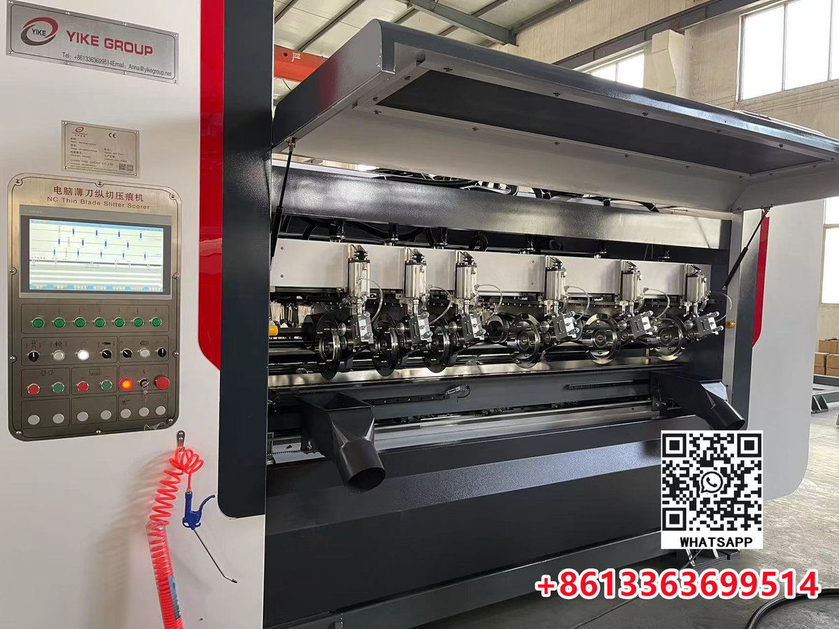 PLC control YK-2500mm thin blade slitter scorer machine For 3/5/7 Layer Corrugated Cardboard Production Line

whatsapp:008613363699514
Anna Tang

#NCThinBladeSlitterScorermachine #bhs #js #tcy
#packingmachine #AutomaticCorrugatedCardboardProductionLine