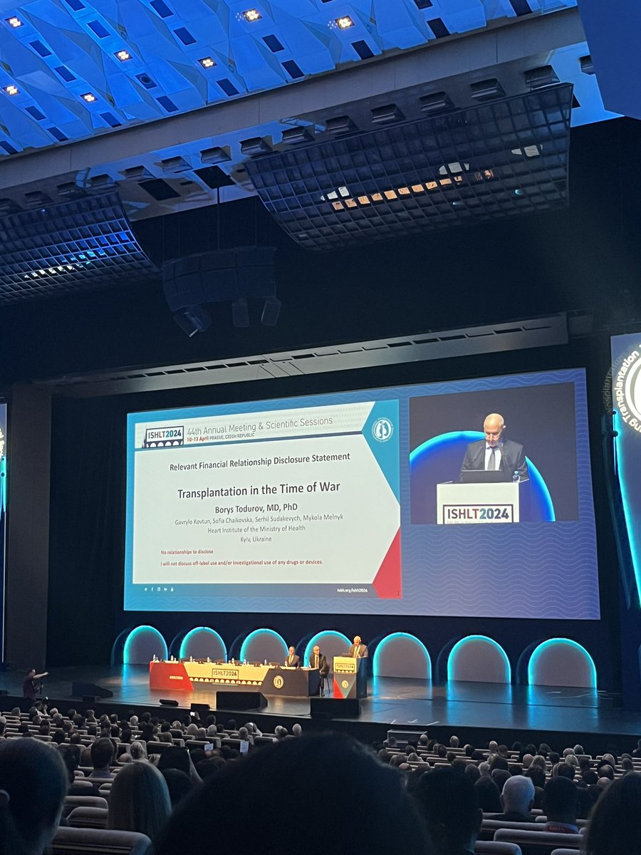 Incredibly powerful talk by Borys Todurov on transplantation in the time of war <a href="/ISHLT/">The ISHLT</a> outlining the unimaginable difficulties faced and the phenomenal work to keep 🫀transplantation going in Ukraine