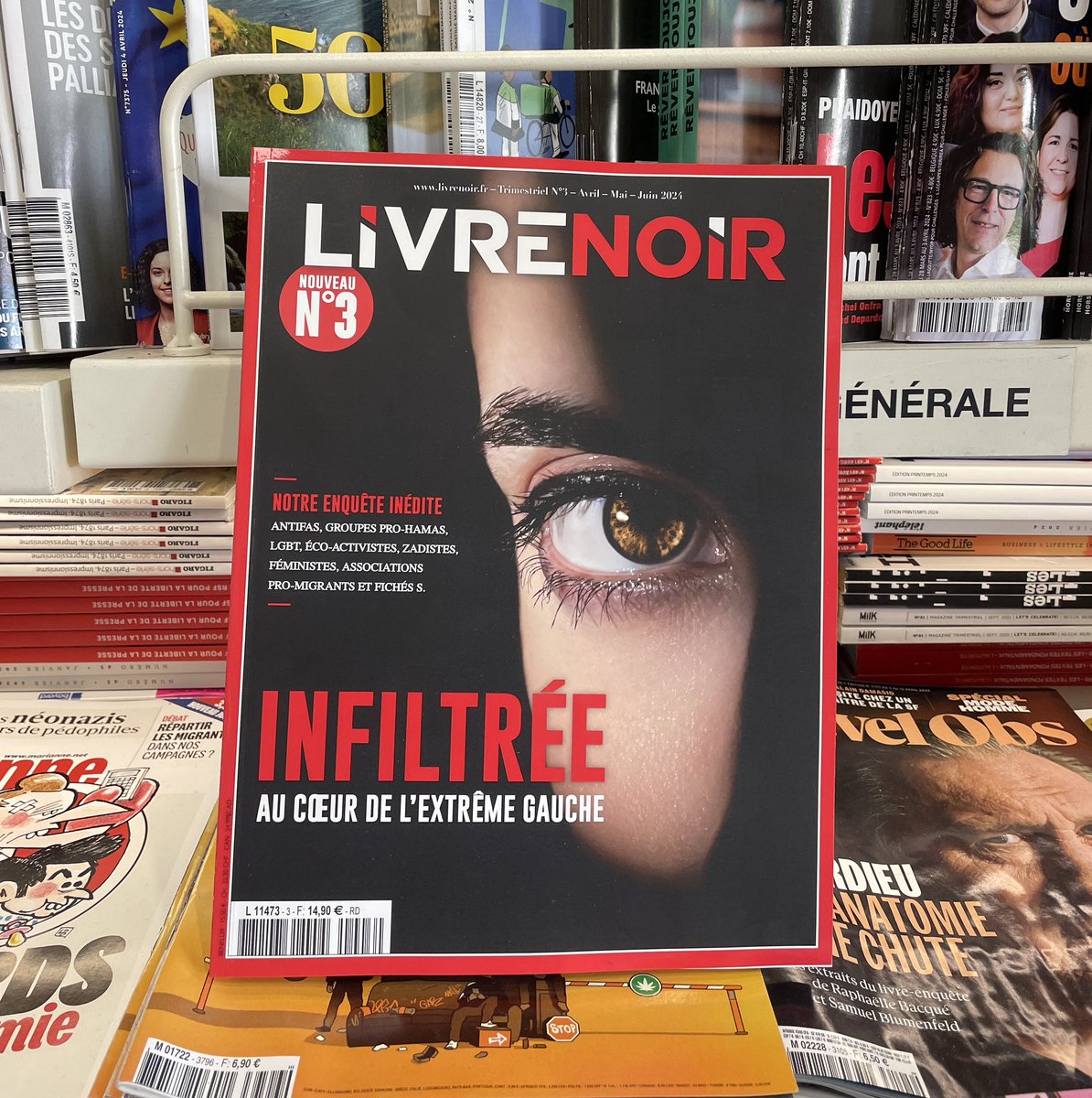 💥 Notre nouveau magazine “infiltrée au cœur de l’extrême gauche” est en kiosque! 👉 Urgence Palestine, Soulèvements de la Terre, AG féministe Paris-Banlieue, Collectif de sans-papiers : différentes enquêtes sont à retrouver dans ce numéro 📍Plus de 5000 kiosques vous attendent