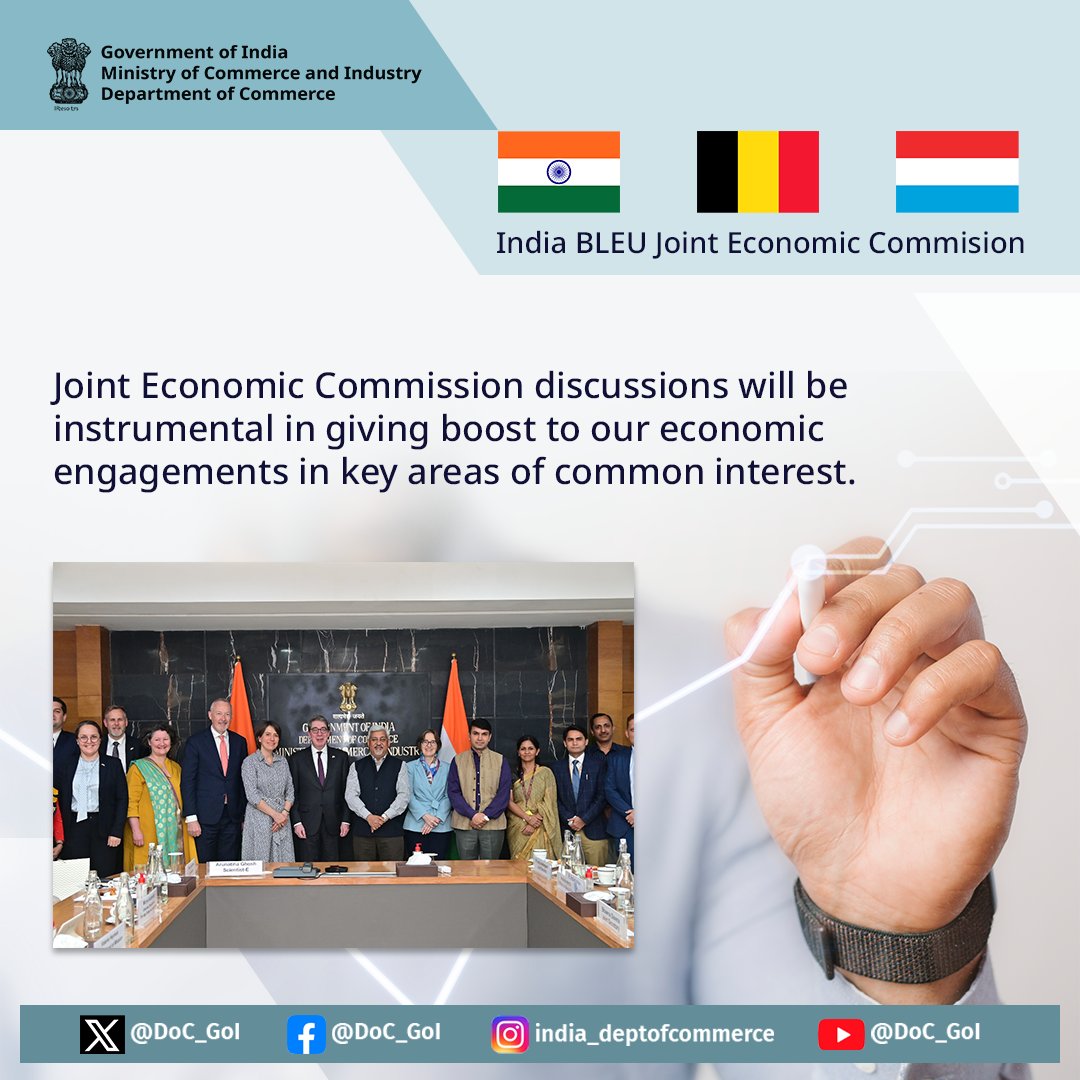 In light of the 18th Session of Joint Economic Commission, India and BLEU, here are some facts about our relationship. #JEC #Tradepartners #DoC_GoI @BelgiuminIndia