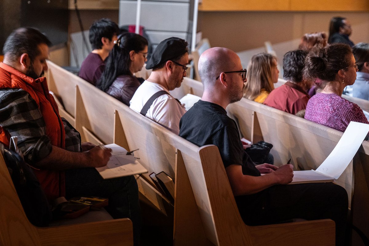 At our April 6 concert we welcomed about 20 @urbansketchers to share the music and sketch. Great artistic synergy!