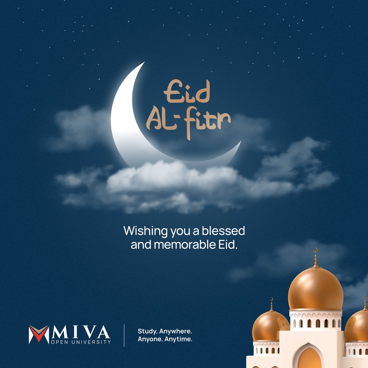 We wish you a joyous Eid Al-Fitr. 💙🎉

#MivaOpenUniversity #EidAlFitr2024 #EidMubarak