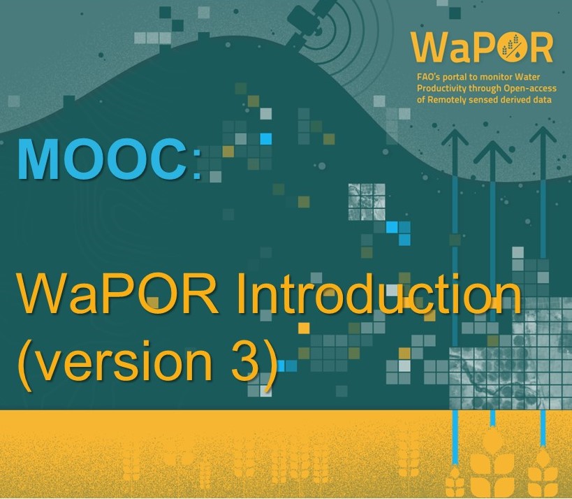New! We have updated our #OCW materials to #WaPORv3🛰️. Including new portal and scripts. Course is self-paced and you can start any time. Finish all assignments and obtain a #certificate

#WaPORMOOC
<a href="/ihedelft/">IHE Delft 💧 Institute for Water Education</a> <a href="/FAOLandWater/">FAO Land, Soil and Water</a> 
Check it out here:
ocw.un-ihe.org/user/index.php…