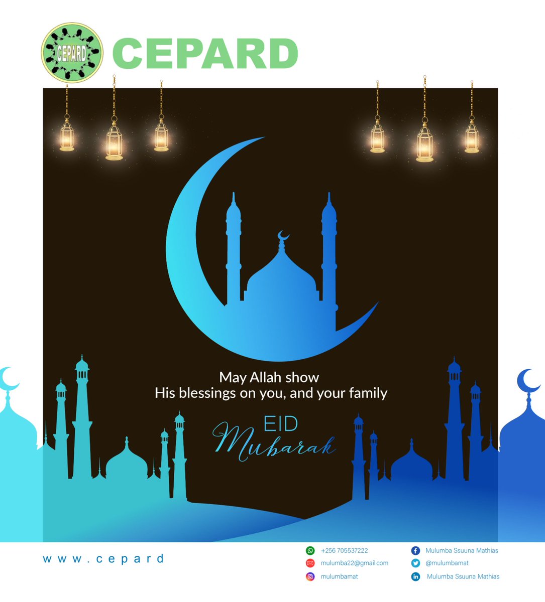 CepardGlobal's tweet photo. Eid Mubarak to y'all our Muslim friends. May the sacrifices of your Ramadhan be of fruit rewards by the way of The Most High Allah. Ameen. https://t.co/E3CfskA1K6