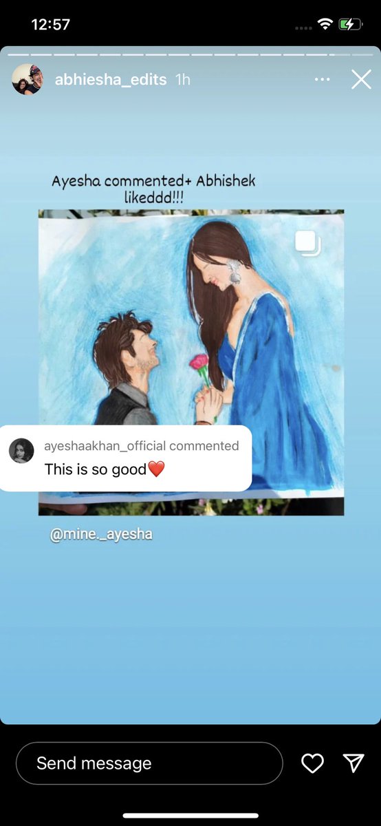 You can see what @Abhishekkuma08 is doing? Indicating #AyshaKhan and he is dating each other and giving hope to #Abhiesha fans and liking #AbhiZaadi reels at  the same time still crying for #IshaMalviya what a split personality person? @KhanZaadiKayZ #AbhishekKumar #KhanZaadi
