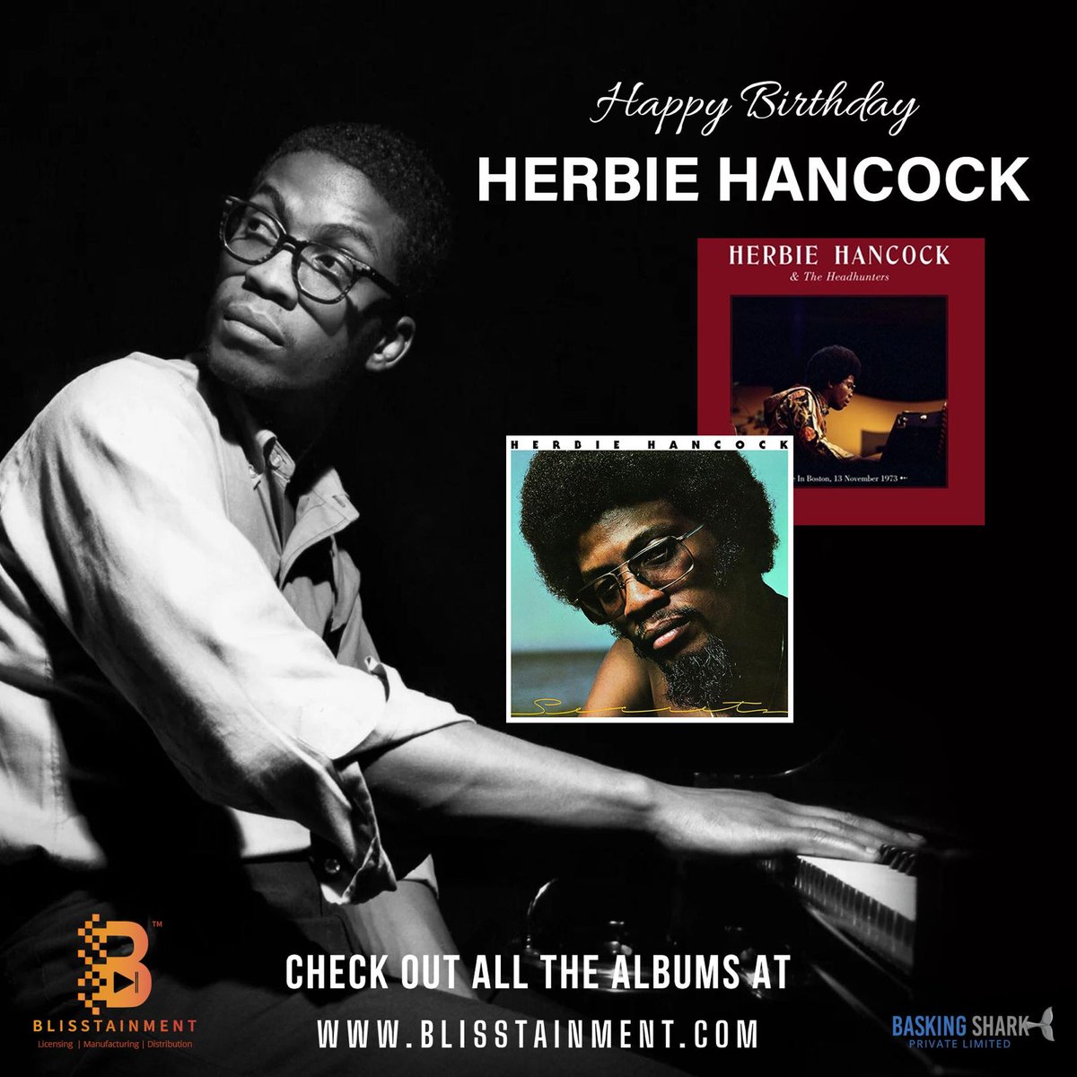 🎹 Celebrating the birth anniversary of the jazz icon, Herbie Hancock. Choose your favorite albums from Blisstainment.🎵 What's your favorite Herbie Hancock album? Comment down below👇 #JazzLegend #HerbieHancock #Blisstainment