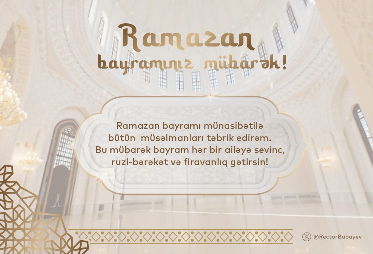 RectorBabayev tweet picture