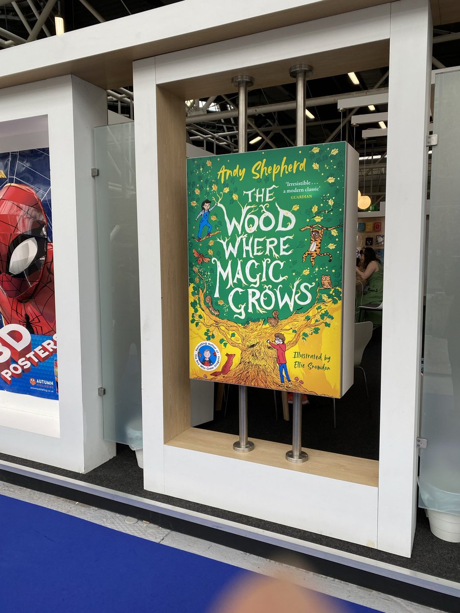 My lovely friend, writer/illustrator @sketch_booking just sent me this fab photo of #TheWoodWhereMagicGrows at #BolognaBookFair. Ellie Snowden’s glorious cover really is stunning!