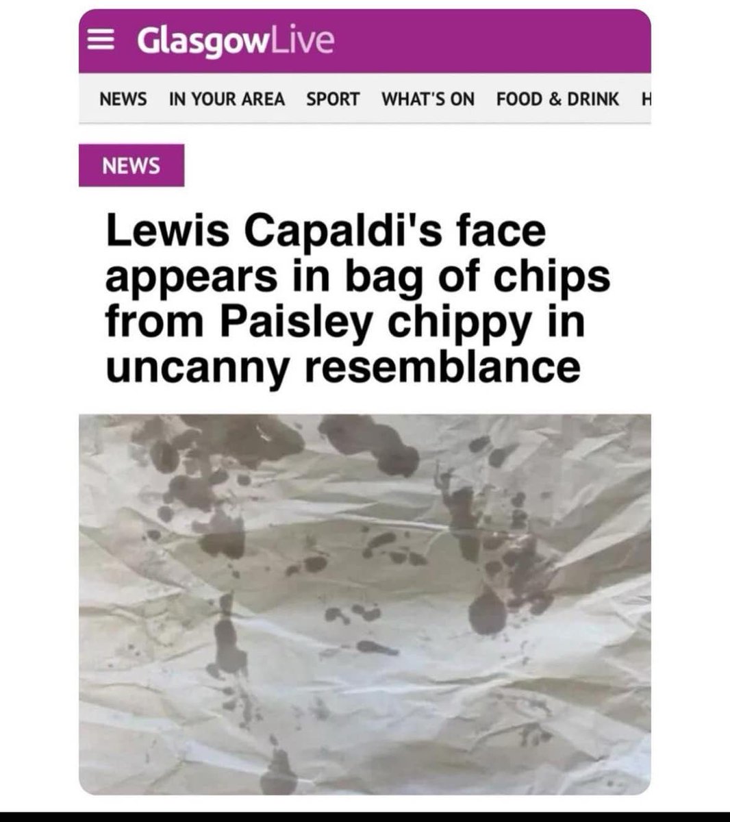 Tbf my face has appeared in a bag of chips more times than I care to remember.