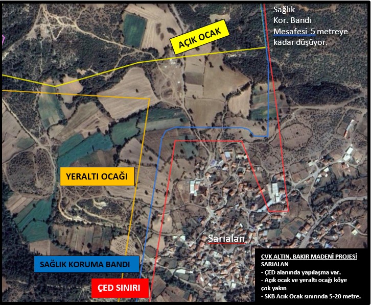 CVK ALTIN BAKIR MADENİ HAKKINDA GERÇEKLER 1 ÇAMKÖY’ÜN NEREDEYSE TAMAMI, SARIALAN’IN BİR KISMI ÇED ALANI İÇİNDE KALIYOR! CVK ALTIN BAKIR MADENİ HAKKINDA GERÇEKLER 1 ÇAMKÖY’ÜN NEREDEYSE TAMAMI, SARIALAN’IN BİR KISMI ÇED ALANI İÇİNDE KALIYOR! + @kazdagikoruma