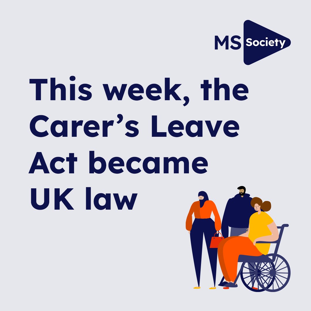 📣 This week, the Carer's Leave Act has brought in new rights for unpaid carers to up to five days unpaid leave from work for caring responsibilities. This long-awaited Act is the first time that carer's rights have been solidified in law. Read more: mssoc.uk/43Ul7JJ