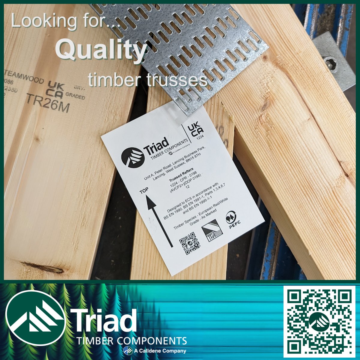 TriadTimber's tweet photo. At Triad Timber, our seasoned experts are equipped to handle all your roof truss requirements, crafting solutions for even the most intricate roof designs.

For further details, reach out to us at enquiries@triadtimber.co.uk or through https://t.co/UjTnP1CLA5

#roofing #timber https://t.co/oMg5074euJ
