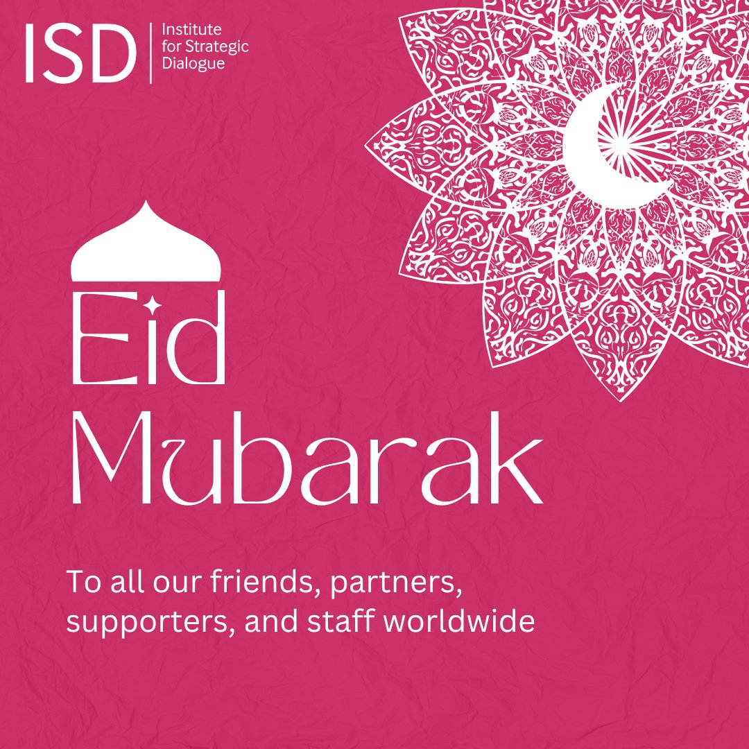 Eid Mubarak to all our partners, friends, staff and supporters around the world.