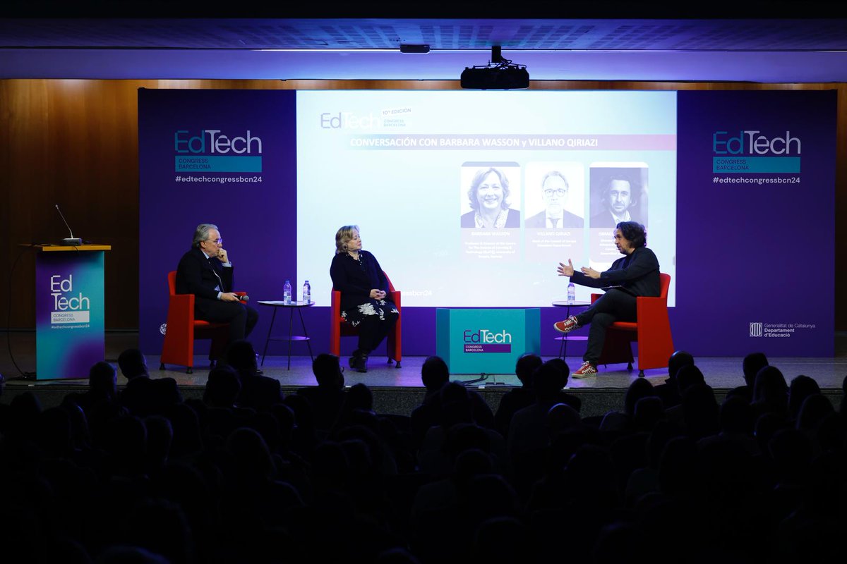 Edutech (@edutechcluster) on Twitter photo ¿Cómo implementar la #IA en educación de manera segura y efectiva? Pregunta <a href="/ictlogist/">Ismael Peña-López</a> a <a href="/barbarawasson/">Barbara Wasson</a> y <a href="/VQiriazi/">Villano Qiriazi</a>:
Colaboración, anĆ”lisis, profesores que enseƱen de la manera en que queremos que enseƱen, y empoderar y dotar de autonomĆa a los estudiantesšŖ #edtechcongressbcn24 ĀæCómo implementar la #IA en educación de manera segura y efectiva? Pregunta <a href="/ictlogist/">Ismael PeƱa-López</a> a <a href="/barbarawasson/">Barbara Wasson</a> y <a href="/VQiriazi/">Villano Qiriazi</a>:
Colaboración, anĆ”lisis, profesores que enseƱen de la manera en que queremos que enseƱen, y empoderar y dotar de autonomĆa a los estudiantesšŖ #edtechcongressbcn24