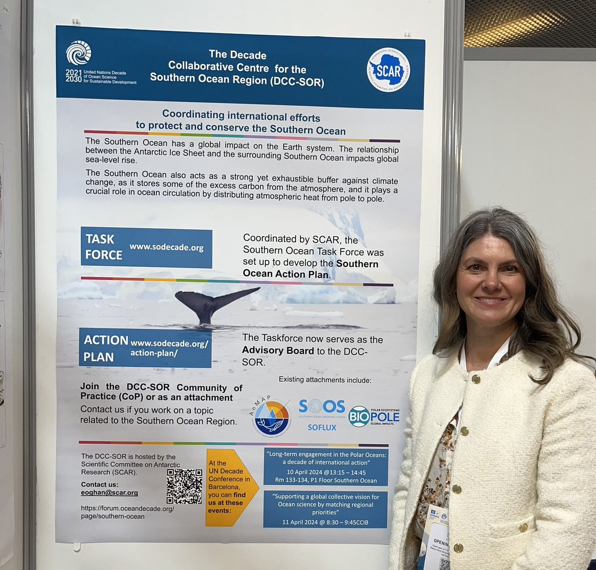 Come and find @ICEDantarctic @BIOPOLE_NERC and @BAS_News ‘s Nadine Johnston at the @SCAR_Tweets poster on the UN Decade Collaborative Centre for the Southern Ocean, featuring the @UNOceanDecade BIOPOLE Project at #oceandecade24