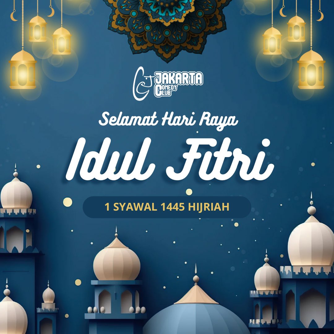 Kami Jakarta Comedy Club mengucapkan Selamat Hari Raya Idul Fitri 1445 H. Mohon maaf lahir dan batin. 🙏