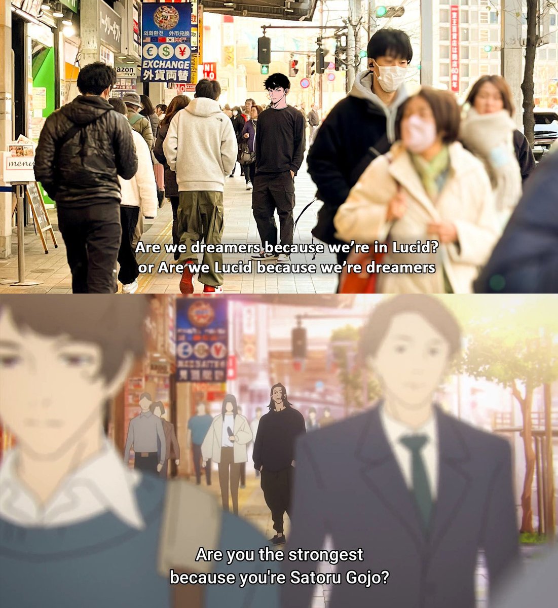 Can never go wrong with all black! 

Anyone watches JJK here? Went to this famous breakup scene in Shinjuku, Japan the other day and remembered that the Lucid community are full of anime fans, so I might as well take a pic wearing a simple all black that coincidentally matched