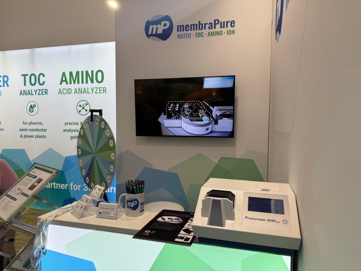 Visiting the #analytica 2024? 

Just pass by Hall A1 booth 106 of @membra_pure to have a look at our #Photometer4040.
A #ClinicalChemistryAnalyzer ideal for #FoodAnalysis and #WaterAnalysis.

👉 bit.ly/3hpl3Lr

#laboratory #MadeInGermany