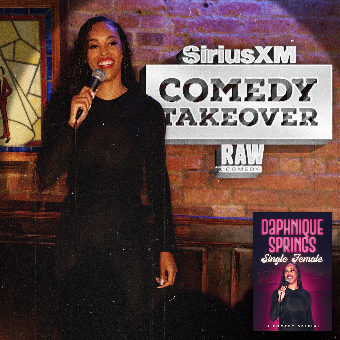 Today at 10AM/5PM/10PM ET, it’s the @siriusxmcomedy TakeOver with @iamdsprings talking about her debut special #SingleFemale coming out April 11th on RAW Comedy (ch. 99) or listen anytime on the @siriusxm app!