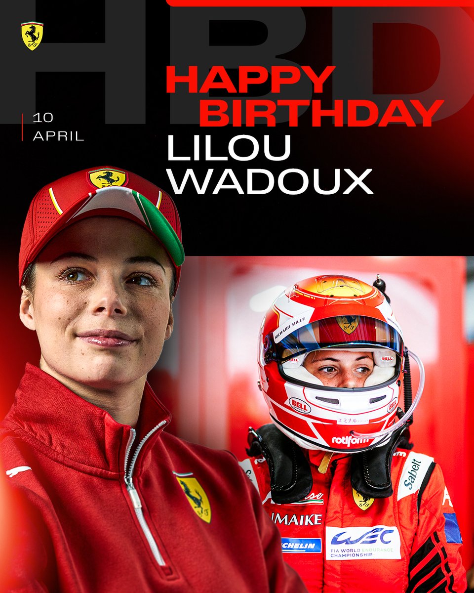 Join us in wishing Lilou a happy birthday below ⬇️ She starts her Japan Super GT season this weekend 💪 #FerrariRaces