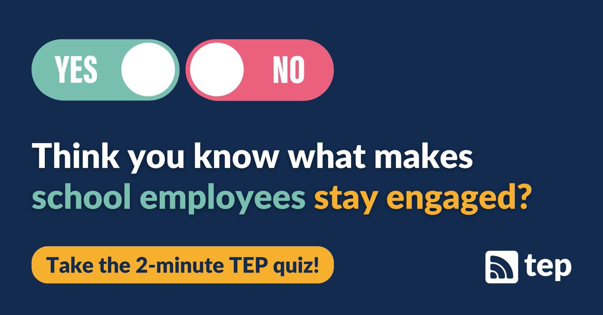 🔍 Unlock insights to transform school staff engagement! Take our 2-minute quiz now and discover what drives employee retention and satisfaction in UK schools. Gain valuable data insights for your school's success. 👉 buff.ly/3Tsw1Bu #EducationLeadership 📈