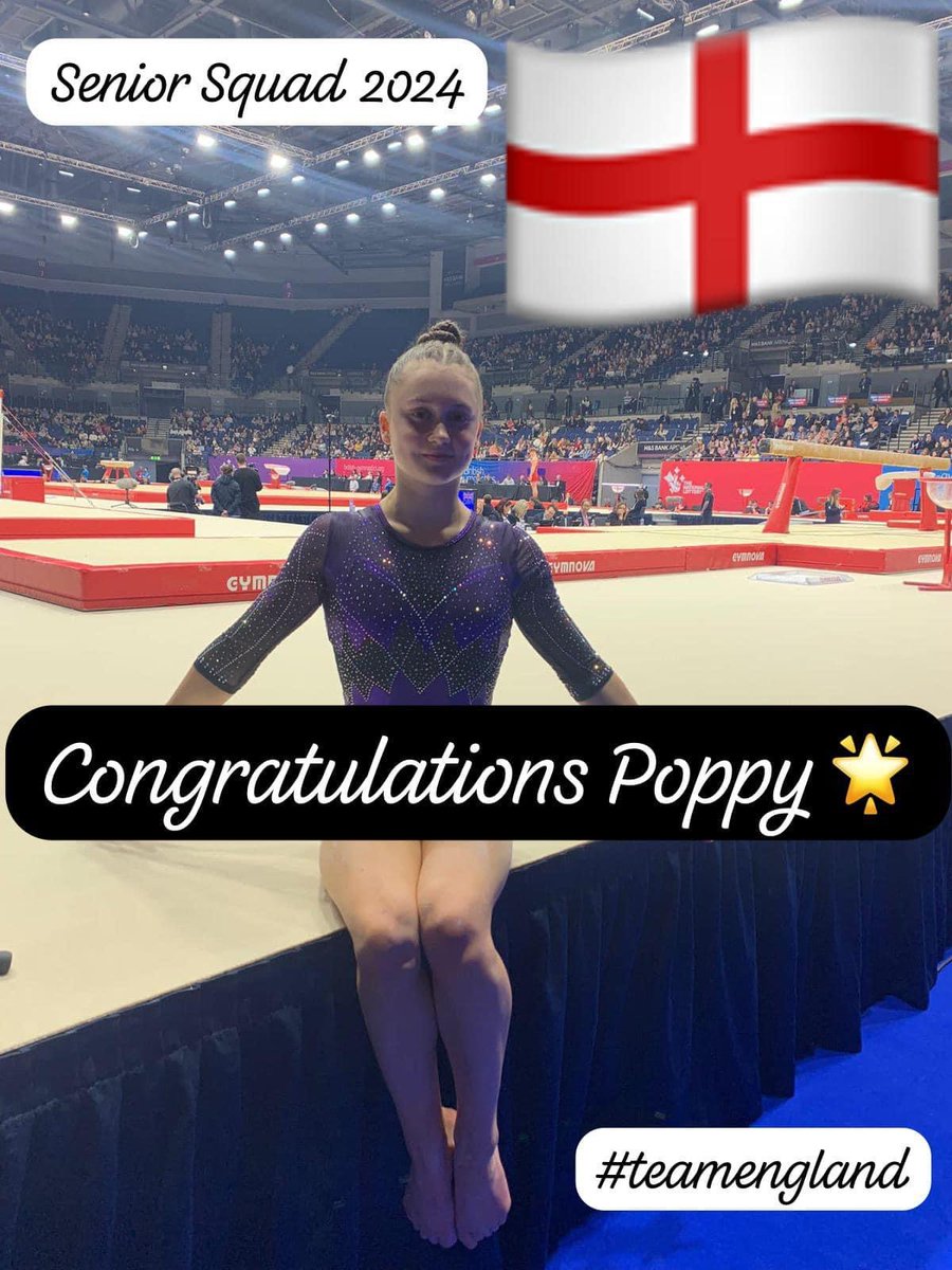 Year 11 pupil Poppy, a senior artistic gymnast in her first year of competition, has been chosen for the England 2024 squad! She'll now train at Lilleshall National Sport Centre with her teammates and get the chance to compete internationally against gymnasts from other nations!