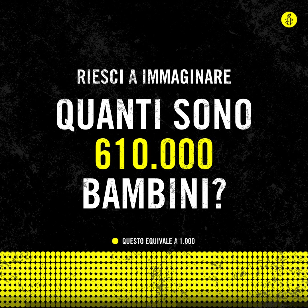 Riuscite a immaginare tutti i bambini di Roma, Milano e Napoli in uno spazio che è la metà di Napoli, cioè 64 kmq? A Rafah è esattamente così. Cosa potrebbe succedere a 610.000 bambini e bambine sfollati se a Rafah entrassero i carri armati? #cessateilfuoco