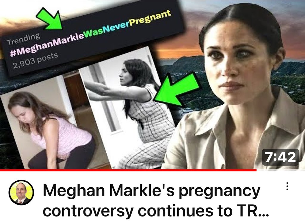 Meghan Markle's pregnancy controversy continues to TREND! youtu.be/sz7Cn0_cZlA?si… via @YouTube @EnterHacker #MeghanMarkleWasNeverPregnant #MeghanMarkleEXPOSED #MeghanandHarry