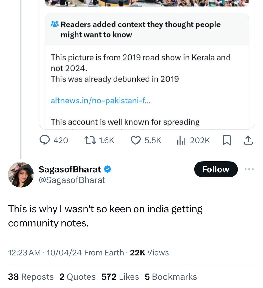 Fake news peddlers upset about <a href="/CommunityNotes/">Community Notes</a> in India 😭