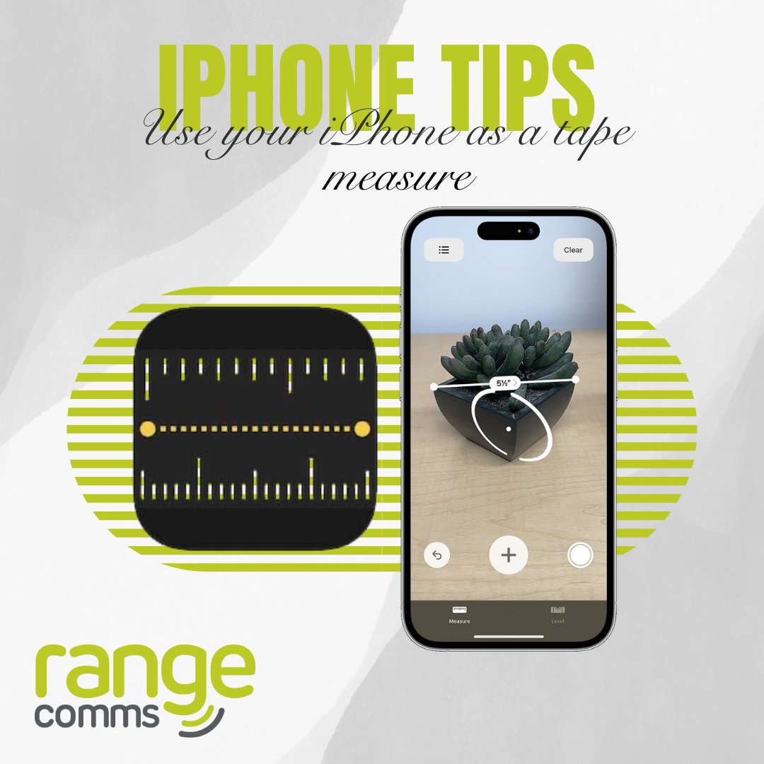 rangecomms's tweet image. 💚 Move your device around until a circle appears with a dot in the middle.
💚 Frame your screen so the dot is at the starting point, tap the plus symbol, then move until the dot aligns with the end point.
💚 Tap again, and voila! Measurement done.

#iPhoneTips #rangecomms