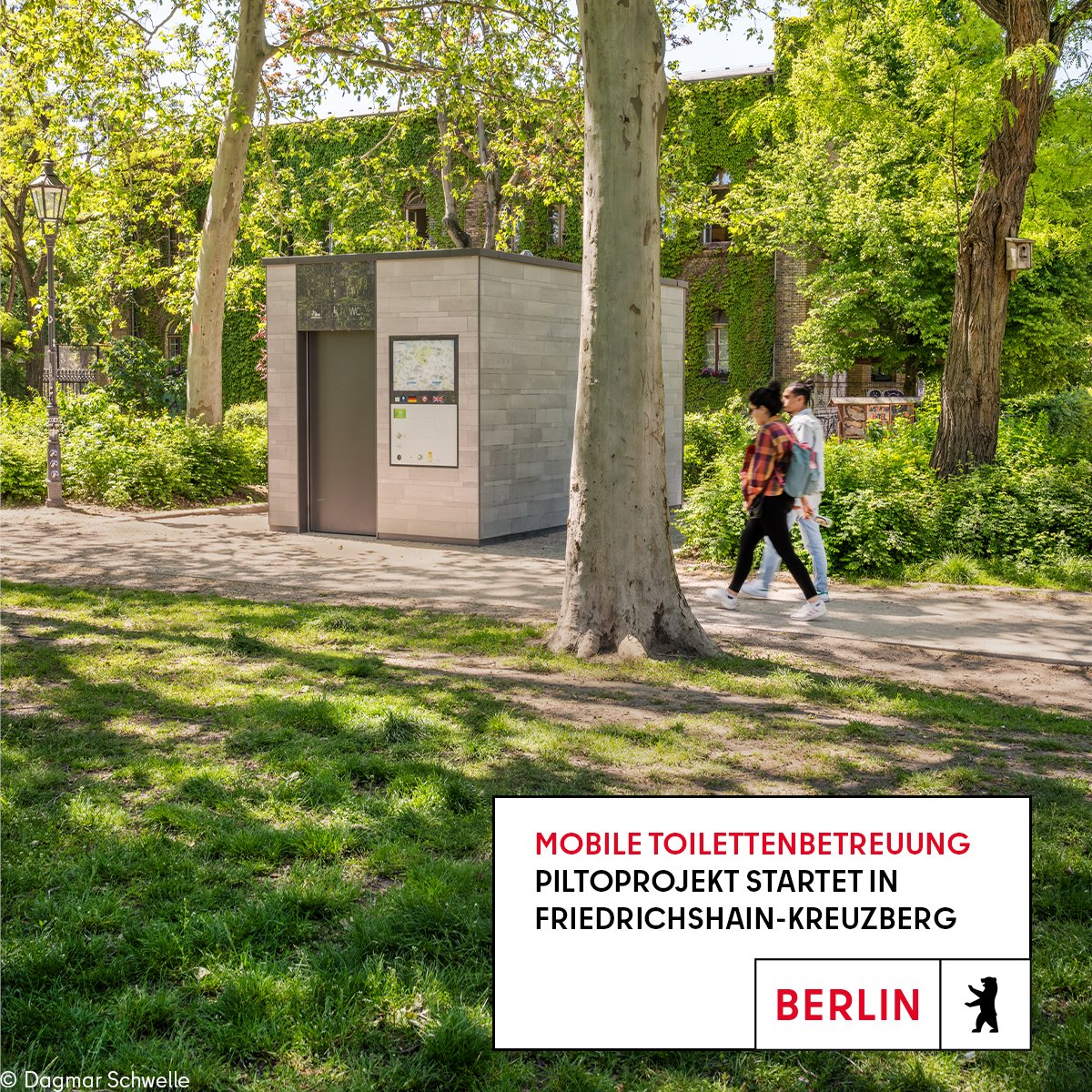 Mehr Sicherheit & Sauberkeit: Gemeinsam mit dem @BA_Xhain & der @wallgmbh starten wir ein Pilotprojekt für eine bessere Nutzbarkeit öffentlicher Toiletten. Mobile Teams sollen in besonders durch Drogenkonsum belasteten Gebieten die WC's betreuen. Mehr:👉 berlin.de/sen/uvk/presse…
