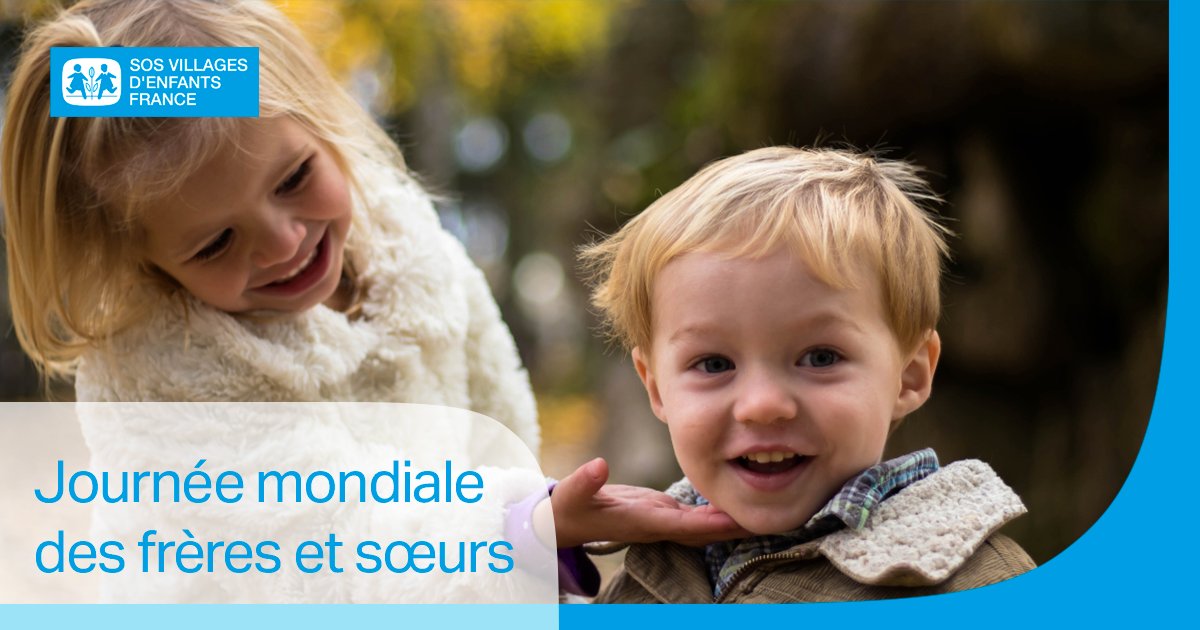 #JournéeMondialedesFrèresetSoeurs Chez @sosve_france, nous défendons l'idée que le lien fraternel est une ressource pour aider l'enfant à s'inscrire dans une histoire familiale et lui permettre de se (re)construire quand les repères parentaux font défaut 💙👩🏻‍🤝‍🧑🏼