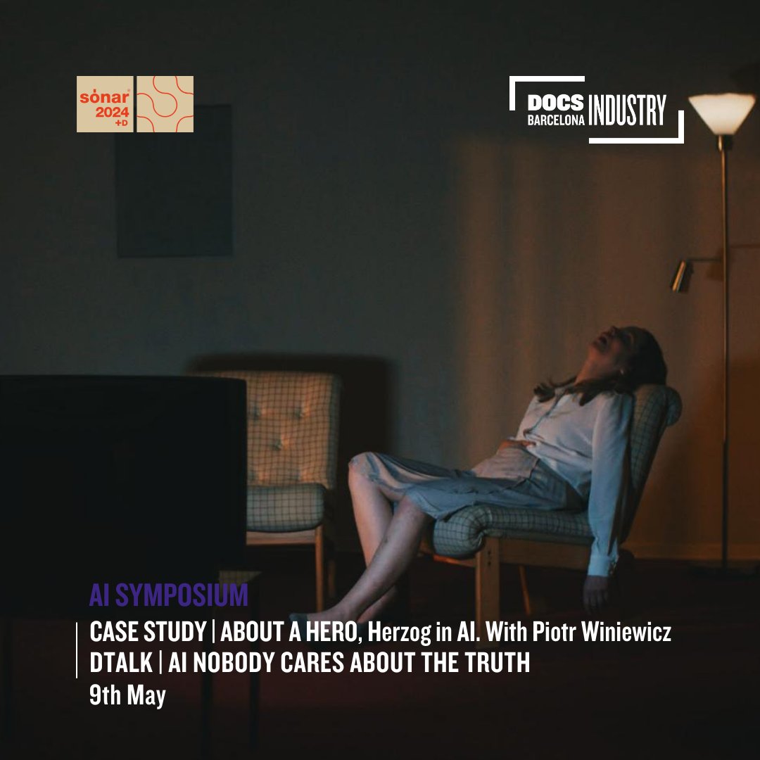 DocsBcnPro's tweet photo. 🔸'About a hero, Herzog in AI' with Piotr Winiewicz 
Case Study around Europe's first AI-scripted feature film https://t.co/yjUH0Pp2kF

🔸'Ai: nobody cares about the truth' with Piotr Winiewicz @anoulajan @pabloskaf Bernat Aragonès Pere Pérez https://t.co/GEFQWU8xsH 

🗓️ 9th May https://t.co/AsU9f3REKX