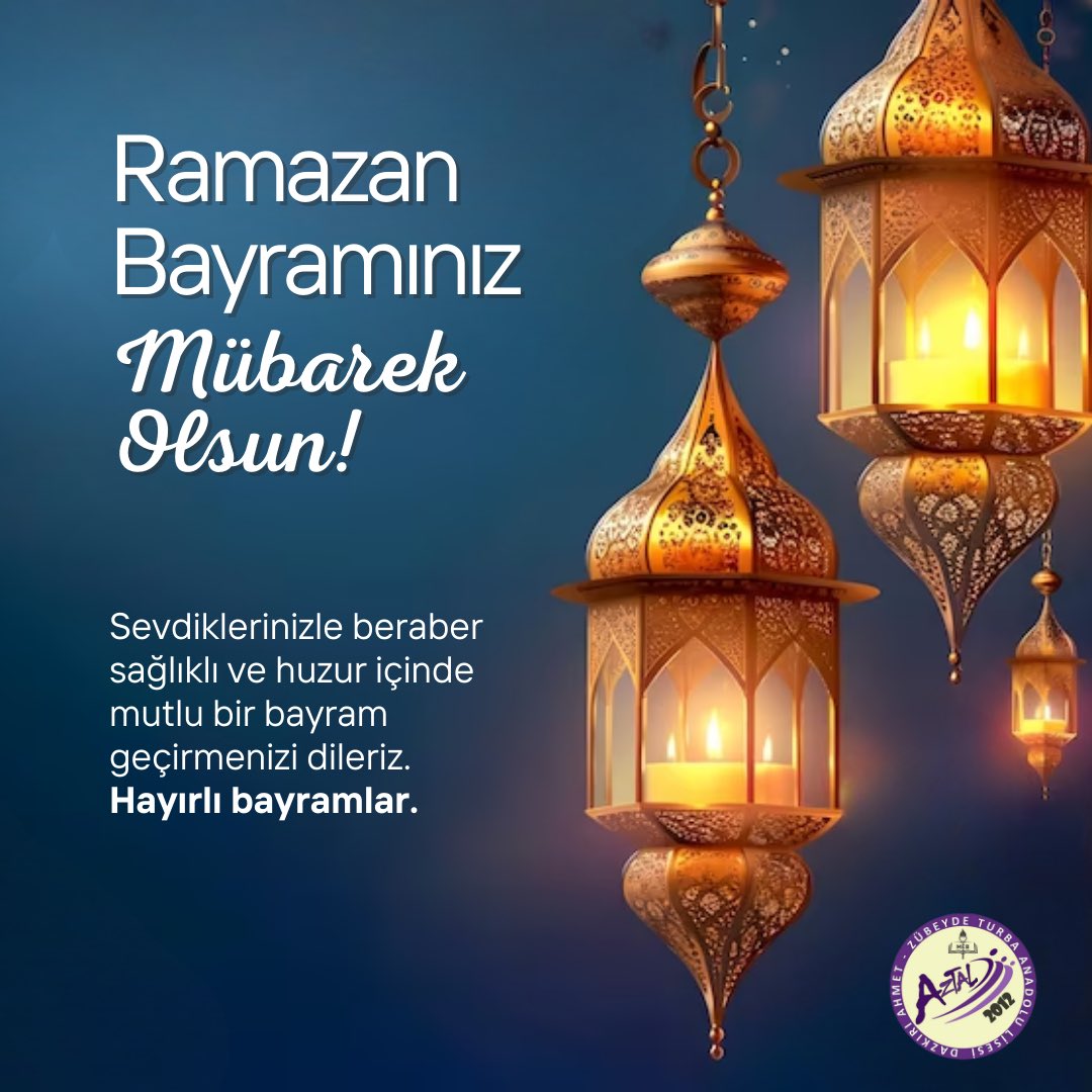 Sevdiklerinizle beraber sağlıklı ve huzur içinde mutlu bir bayram geçirmenizi dileriz. Hayırlı bayramlar.