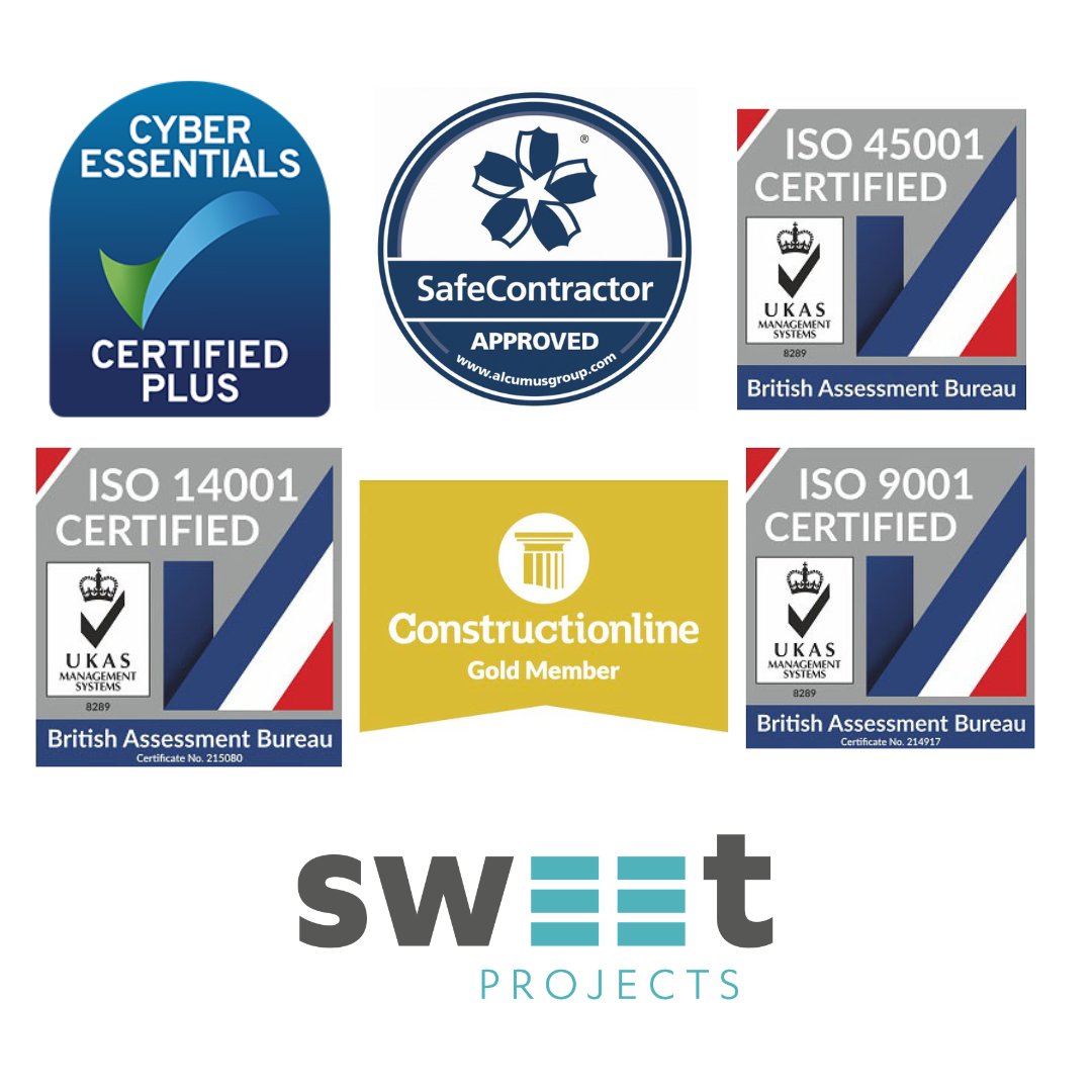 Having the right accreditations before starting a project in a specialist industry is paramount. See below for some of our accreditations and get in touch if you’d like to talk to us about a large-scale construction project in your specialist industry: