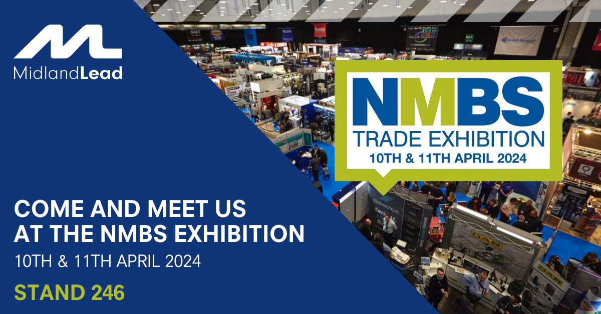 #TeamMidlandLead will be at the @NationalMerch exhibition today and tomorrow. Any questions around #100%recycledlead? Make sure you come and see Kyle and the team at stand 246. #sustainableconstruction