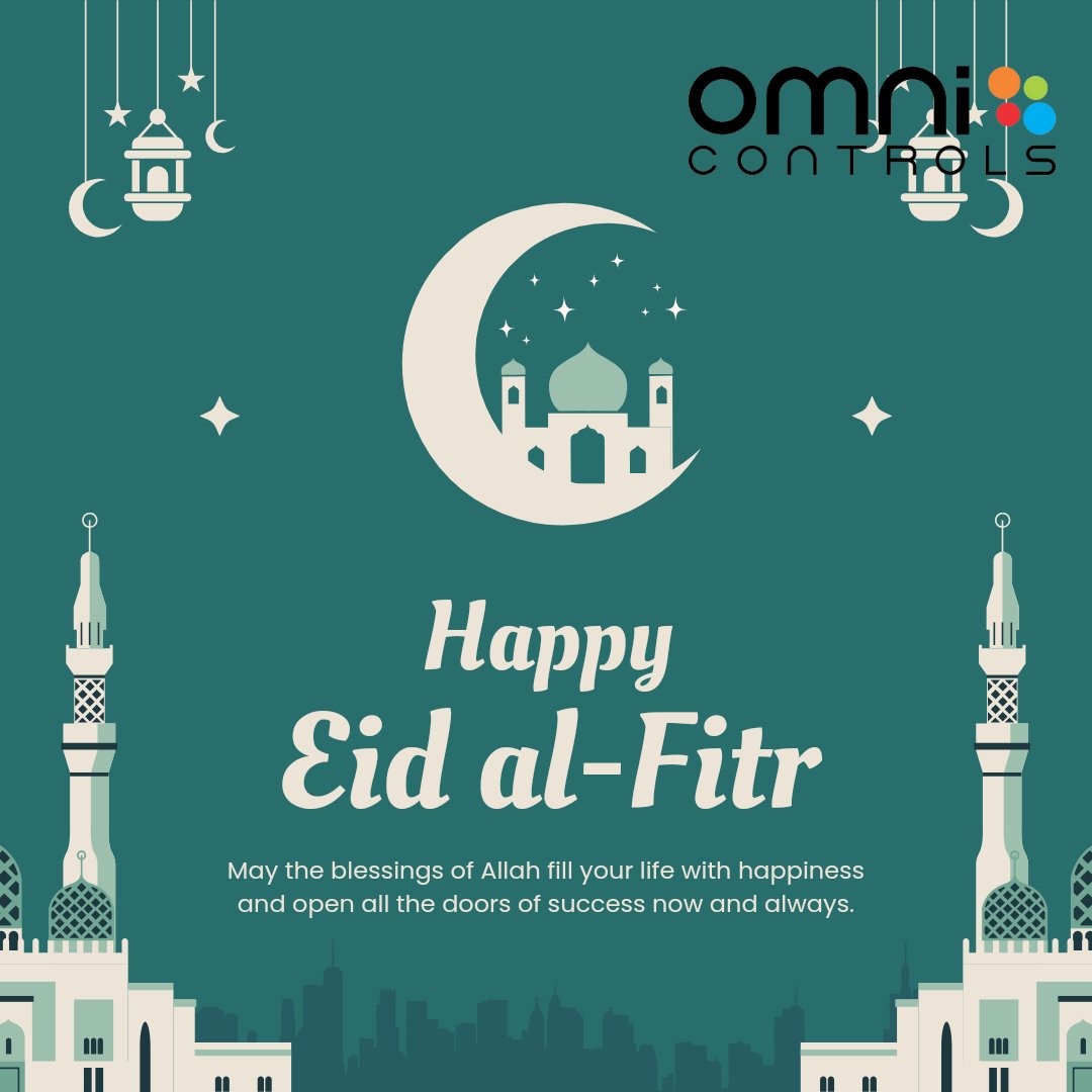 omni_controls's tweet image. Dear valued clients, in observance of the Eid al-Fitr holiday, we would like to extend our warmest greetings. May this occasion bring joy and happiness to you and your loved ones.
#eidmubarak 
#muslimcelebration
#omni_control