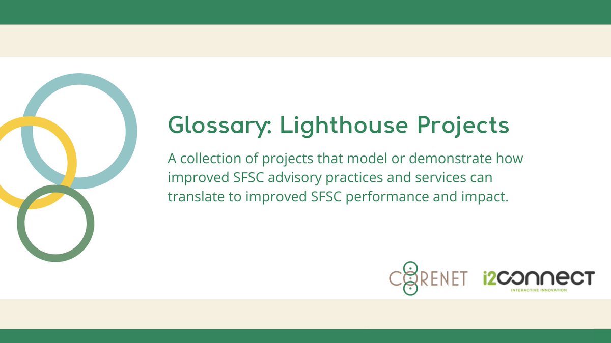 💚 This week's #SFSC concept is Lighthouse Projects 👇 Follow our campaign with @i2connect_EU and discover the terminology!