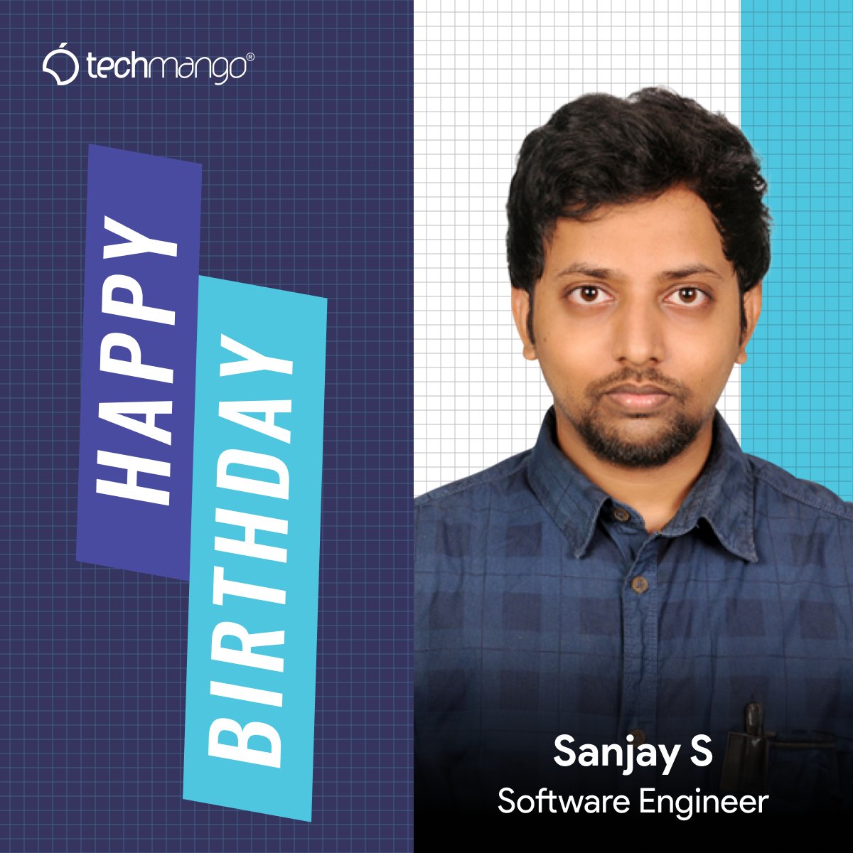 Techmango Wishes Happy Birthday to Sanjay Cheers to another fantastic year ahead! May this birthday be the start of your greatest, most wonderful journey yet. Have a fantastic day! #happybirthday #birthdaywishes #birthdaycelebration #techmango