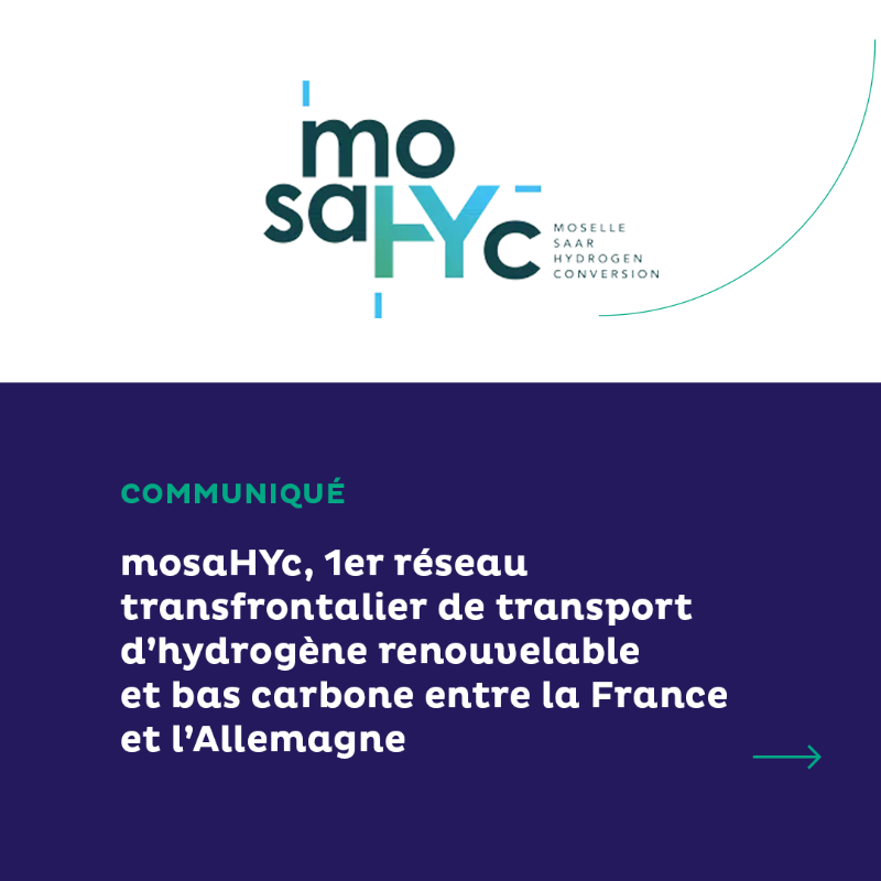 natrangroupe's tweet photo. 📢 GRTgaz et Creos Deutschland Wasserstoff vont investir pour la construction de #mosaHYc, 1er réseau transfrontalier de transport d’#hydrogene renouvelable et bas carbone entre la 🇫🇷 et 🇩🇪 grâce à la signature d’un contrat avec le sidérurgiste Sarrois ROGESA. 

Plus d'infos 👇