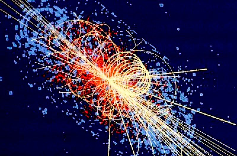 Dans l’univers primo-primordial, les particules élémentaires, tels des anges, n’avaient pas encore de masse. Soudain, le champ scalaire de Higgs s’est installé dans tout l’espace, conférant aux particules couplées à lui une masse non nulle et les dotant de ce fait même d’un temps